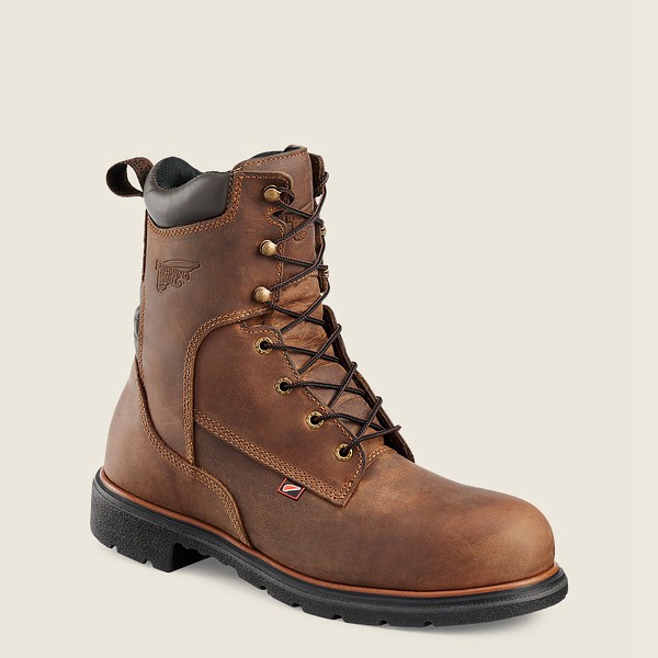 Red Wing Work Boots Mens Brown - Dynaforce® - 8-inch Soft Toe - 8576913-IS